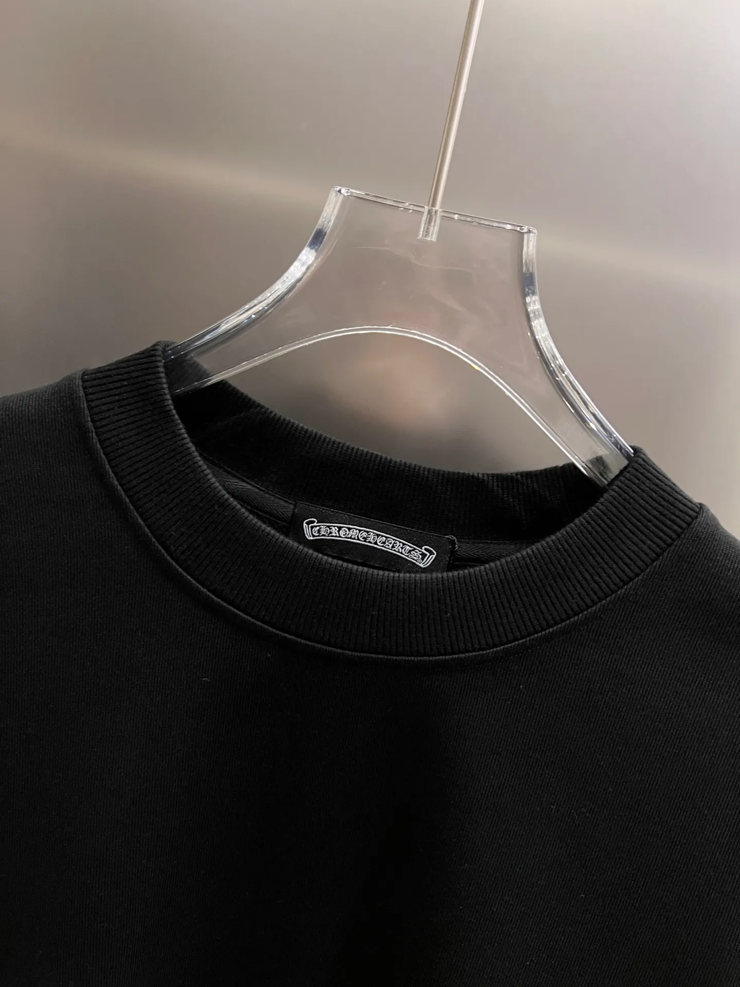 🅿️260 CH Crow 2025 autumn and winter new round neck long-sleeved sweatshirt, cross foam technology + Middle Eastern Australian diamond design technology, the real thing is great🔥Same style for men and women, loose version, size S M L XL XXL five sizes black white